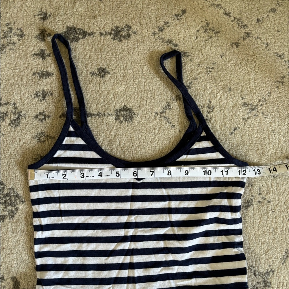 SO Navy and White Striped Spaghetti Strap Sundress, Size Small - Picture 6 of 7
